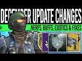 Destiny 2: DECEMBER UPDATE CHANGES! Exotic BUFFS, Ability Nerfs, Gameplay Changes & What We Know!
