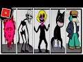 How to get ALL NEW 10 FNF BADGES + MORPHS/SKINS in TREVOR CREATURES KILLER 2! - Roblox
