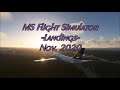 MS Flight Simulator -Landings- Nov. 2020