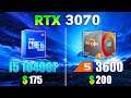RTX 3070 : Ryzen 5 3600 vs i5 10400F - Test in 10 Games