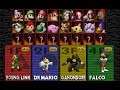 Smash 64 with 16 Characters and  42 Stages(Real N64 Capture)