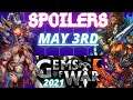 SPOILERS May 3rd 2021 | Gems of War Preview | Events New Mythics troops weapons ALL platforms