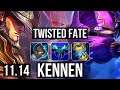 TWISTED FATE vs KENNEN (MID) | 4/1/12, 2.7M mastery | KR Diamond | v11.14