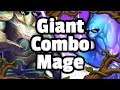 Wild Quest Giant Combo Mage Is NUTTY - Hearthstone Decent Of Dragons
