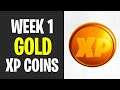 All Gold XP Coins Locations WEEK 1 - Fortnite