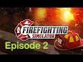Firefighting simulator épisode 2 : On déploie la grande échelle et le canon (enfin on essaie 😁)