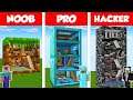 Minecraft NOOB vs PRO vs HACKER: BLOCK HOUSE BUILD CHALLENGE in Minecraft / Animation