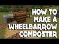 Minecraft #shorts :: How to MAKE A WHEELBARROW COMPOSTER in 1.16.3