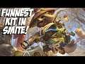 NEW GOD HAS THE FUNNEST KIT OF ANY ADC EVER RELEASED IN SMITE! - PTS Danzaburou First Look