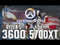 Overwatch on Ryzen 5 3600 + RX 5700XT 1080p,1440p benchmarks!