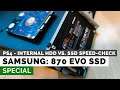 PS4 Pro - Speedcheck: Samsung internal SSD 870 EVO vs. internal HDD (RDR2)