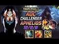 Challenger Aphelios ADC vs Samira - 천상계 장인 원딜 아펠 템트리 룬 돌풍 정복자 - LOL KR 11.9