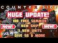 Counter:Side - New Awakened unit & New Ship & Dive 50 & MORE *HUGE UPDATE*