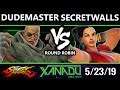 F@X 303 SFV - Dudemaster Supreme (Sagat) Vs. Secretwalls (Laura) - Street Fighter V Round Robin