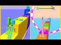 Ladder Race Vs Cube Surfer : Gameplay Walkthrough Part 1 - Level 1-9999 All Level (iOS, Android)