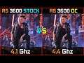 Ryzen 5 3600 Stock vs Overclock + RTX 3060 Ti | Test in 10 Games | 1080p