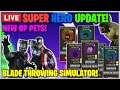 ✔️🦸♂️SUPERHERO Pet Giveaway! 🗡️Roblox Blade Throwing! *SUPER OP PETS* 🔴JixxyJax Live
