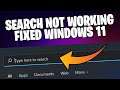 Windows 11 Search bar not working - How to fix