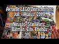 Aktuelle LEGO-Magazine (City, Batman, Star Wars, Ninjago, Friends): Juli/August 2019