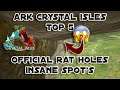 Ark | Crystal Isles Top 5 Rat Holes (Works On Official) Insane Spot's