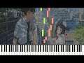 Date 2 & Mitsuha's Theme - Your Name Piano Cover | Sheet Music | Kimi no Na wa , 君の名は。