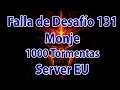 Diablo 3 Falla de desafío 131 Server EU: Monje 1000T-Shenlong