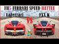 Ferrari FXX K vs Ferrari LaFerrari Forza Horizon 5 (FH5) | Top Speed and Acceleration Battle 4K