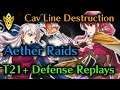 Fire Emblem Heroes - T21+ Aether Raids Defense Replays - Cav Line Destruction!