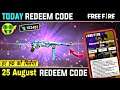 Free Fire Live BUNNY MP40 MEGA GIVEAWAY | 25 AUG REDEEM CODE GIVEAWAY