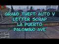 Grand Theft Auto V Letter Scrap La Puerto Palomino Ave