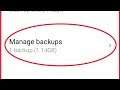 How To Check Total Space Cloud Backup in Android