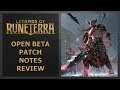 Open Beta Patch Notes Review