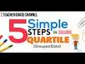 Quartiles of Grouped Data | Solving and Interpreting