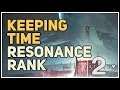 Resonance Rank Keeping Time Destiny 2