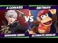 S@X 381 Online Winners Semis - A Coward (Robin) Vs. 8BitMan (Diddy Kong, ROB) Smash Ultimate - SSBU