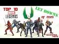 Top 10 Marvel Legends LET DOWNS of 2020 by ShartimusPrime