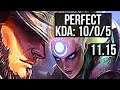 TWISTED FATE vs DIANA (MID) | 10/0/5, 900+ games, Legendary, 1.1M mastery | EUW Master | v11.15