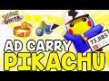 ATTACK DAMAGE PIKACHU!?! *AD Carry* - Pokemon Unite Masters Rank Gameplay! (Off Meta Build)