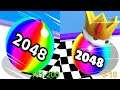 Ball Run 2048 VS Ball Merge 2048 Android iOS Gameplay (Level 181-200 VS Level 6-10)