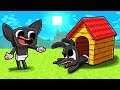 Cartoon Cat Builds...a DOG HOUSE! (Minecraft)