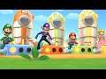 Mario Party 9 - Garden Battle - Luigi Vs Waluigi Vs Mario Vs Peach