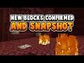 New Nether Update Blocks Confirmed + Snapshot / Gold Ore