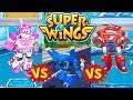 Super Wings Jett Run - 3 Players #22 Jerome vs Jett vs Dizzy - New Zealand & Wyoming & London
