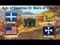 Age of Empires III: Wars of Liberty - Online game | Greeks-USA Vs Chinese-Maltese
