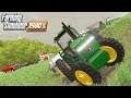 FLAT TIRE NEAR TRAGEDY! | HUGE ROAD DITCH (1980's ROLEPLAY) FARMING SIMULATOR 19