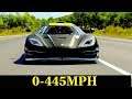 Forza Horizon 3 - Koenigsegg On1 0-445Kmh | Speed Test [60fps]