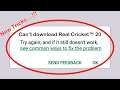 How To Fix Can't Download Real Cricket™ 20 App Error On Google Play Store Problem Solved