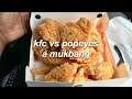 KFC vs POPEYES CHICKEN (a mukbang with NO EDITING)