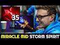 MIRACLE Storm Spirit Insane Plays with 35 Bloodstone Charges 7.28 Dota 2