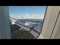 Airbus A320 landing at Frankfurt [Wing View] - FS 2020